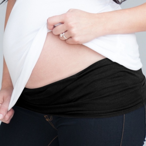 the Belly Button Pants - Black Maternity Band - Size XL 14/16